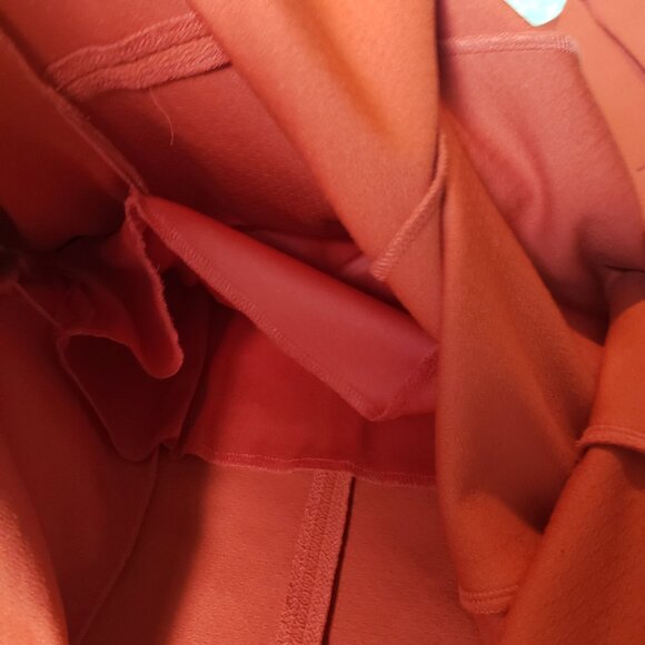 London Times Red Fit & Flare Dress Shoulder Detail Knee Length V Neck Size 14 - Picture 11 of 14